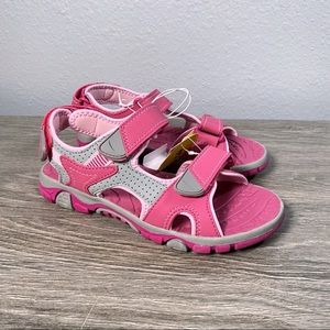 NEW Khombu Girls Pink & Grey Water Sandal Kids Size 3